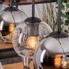 Koyoto hanging light, globe light, pendant light Ecru, black, 5-light sources