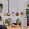 Koyoto hanging light, globe light, pendant light Ecru, black, 5-light sources