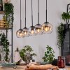 Koyoto hanging light, globe light, pendant light Ecru, black, 5-light sources
