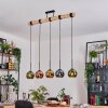 Koyoto hanging light, globe light, pendant light Ecru, black, 5-light sources