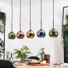 Koyoto hanging light, globe light, pendant light Ecru, black, 5-light sources