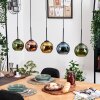 Koyoto hanging light, globe light, pendant light Ecru, black, 5-light sources