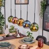 Koyoto hanging light, globe light, pendant light Ecru, black, 5-light sources