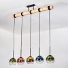 Koyoto hanging light, globe light, pendant light Ecru, black, 5-light sources