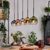 Koyoto hanging light, globe light, pendant light Ecru, black, 5-light sources