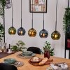 Koyoto hanging light, globe light, pendant light Ecru, black, 5-light sources