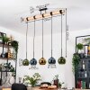 Koyoto hanging light, globe light, pendant light Ecru, black, 5-light sources