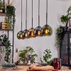 Koyoto hanging light, globe light, pendant light Ecru, black, 5-light sources