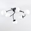 Chehalis ceiling light, globe light 56 cm white, 6-light sources