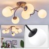 Chehalis ceiling light, globe light white, 6-light sources