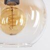 Koyoto hanging light, globe light, pendant light Amber, clear, Smoke-coloured, 6-light sources