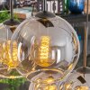 Koyoto hanging light, globe light, pendant light Amber, clear, Smoke-coloured, 6-light sources