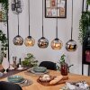 Koyoto hanging light, globe light, pendant light Ecru, black, 5-light sources