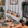 Koyoto hanging light, globe light, pendant light Ecru, black, 5-light sources