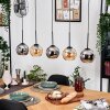 Koyoto hanging light, globe light, pendant light Ecru, black, 5-light sources