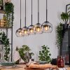 Koyoto hanging light, globe light, pendant light Ecru, black, 5-light sources
