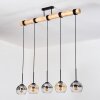 Koyoto hanging light, globe light, pendant light Ecru, black, 5-light sources