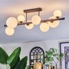 Chehalis ceiling light, globe light white, 8-light sources