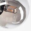 Chehalis ceiling light, globe light 64 cm Smoke-coloured, 6-light sources