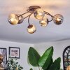 Chehalis ceiling light, globe light Smoke-coloured, 6-light sources