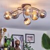 Chehalis ceiling light, globe light Smoke-coloured, 6-light sources