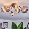 Chehalis ceiling light, globe light Smoke-coloured, 6-light sources