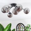 Chehalis ceiling light, globe light Smoke-coloured, 6-light sources