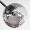 Chehalis ceiling light, globe light 20 cm clear, Smoke-coloured, 6-light sources