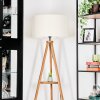 Flemming floor lamp Dark wood, black, 1-light source