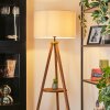 Flemming floor lamp Dark wood, black, 1-light source
