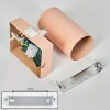 Javel wall light, wall spotlight pink, white, 1-light source