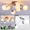 Chehalis ceiling light, globe light white, 6-light sources