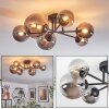 Chehalis ceiling light, globe light 20 cm Smoke-coloured, 6-light sources