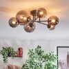 Chehalis ceiling light, globe light 20 cm Smoke-coloured, 6-light sources