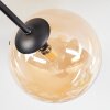 Chehalis ceiling light, globe light 20 cm Amber, Smoke-coloured, 6-light sources