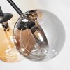 Chehalis ceiling light, globe light 20 cm Amber, Smoke-coloured, 6-light sources