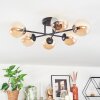 Chehalis ceiling light, globe light 18 cm Amber, 6-light sources