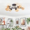 Chehalis ceiling light, globe light 20 cm Amber, 6-light sources