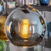 Koyoto hanging light, globe light, pendant light blue, gold, green, 6-light sources