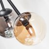 Chehalis ceiling light, globe light 55 cm Amber, Smoke-coloured, 6-light sources