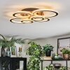 Ronak ceiling light LED black, 1-light source, Remote control