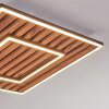 Meron ceiling light LED Wood like finish, black, 1-light source