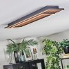 Meron ceiling light LED Wood like finish, black, 1-light source