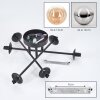 Chehalis ceiling light, globe light Amber, clear, Smoke-coloured, 6-light sources