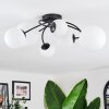 Chehalis ceiling light, globe light 60 cm white, 6-light sources
