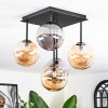 Chehalis ceiling light, globe light Amber, Smoke-coloured, 5-light sources