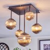 Chehalis ceiling light, globe light Smoke-coloured, 5-light sources
