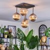Chehalis ceiling light, globe light Smoke-coloured, 5-light sources