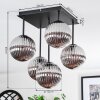 Chehalis ceiling light, globe light Smoke-coloured, 5-light sources