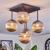 Chehalis ceiling light, globe light Smoke-coloured, 5-light sources